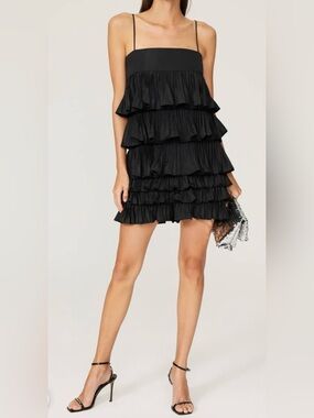 Alexis NWT Corsini Black Cocktail Mini Dress XS